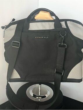 WaterField SF Bags Laptop Messenger Made in USA Ballistic Black Nylon 17”